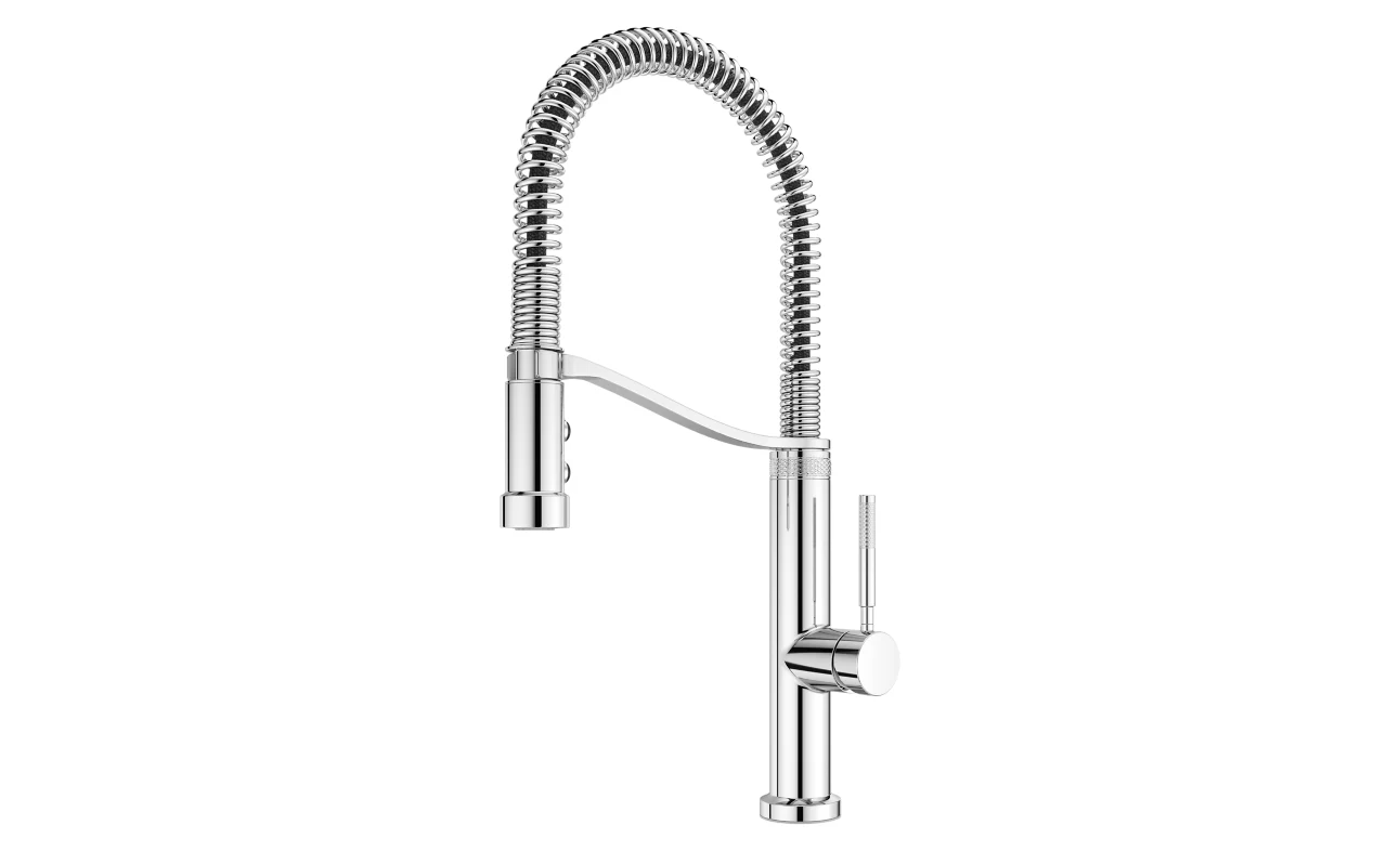 Pfister Bruton 1-Handle Culinary Pull-Down Kitchen Faucet - Polished Chrome